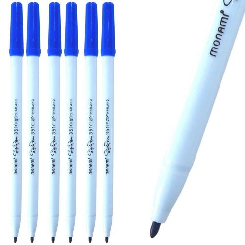 X12 monami sign pen 351 signature marking pen marker for office, aqua ink, blue for sale