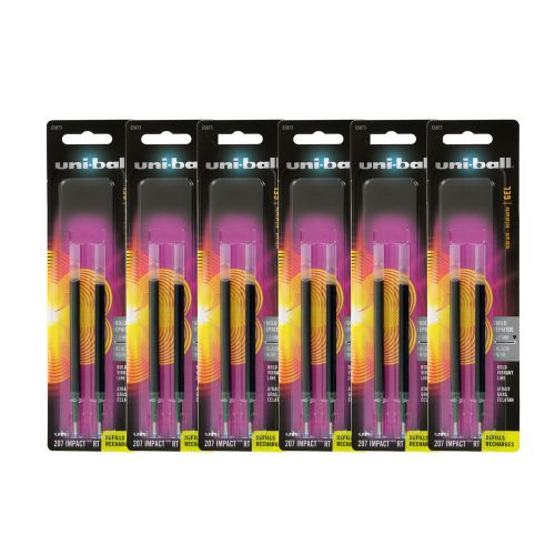 Uni-Ball Gel Impact RT Rollerball Pen Refills, 1.0mm, Bold Point, Black Ink, Pac