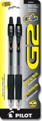 Pilot Bg2-7 Gel Roller Ball Extra Fine Point 2 Count Black