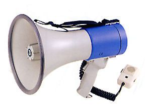 Megaphone 25Wtts. Bullhorn Siren with Mic Mega Phone