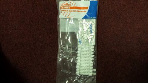 Leviton 40066-M50 SPLIT M kit clips included NIB / NEVER USED!