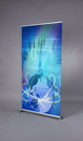 Retractable pull up banner stand 48&#034; (rc-02) with printing for sale
