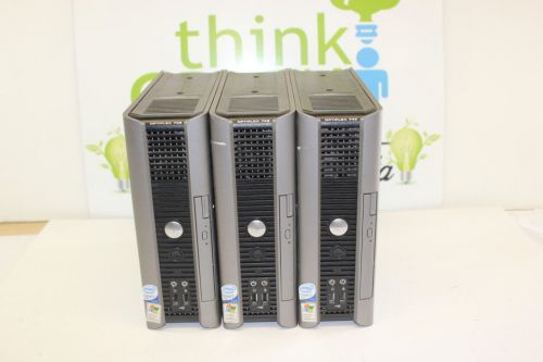 LOT OF 3 Dell OptiPlex 745 USFF Core 2 Duo 1.8  Ghz 1GB Ram Desktop PC