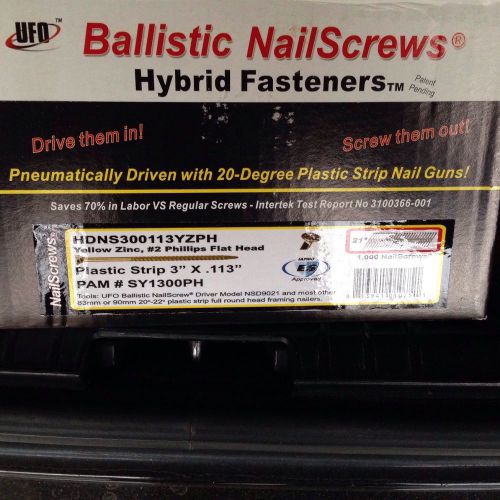 Ballistic screwnail 3&#034; for sale