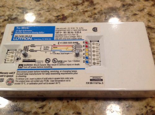 lutron dimming ballast 2W-T418-120-2-S