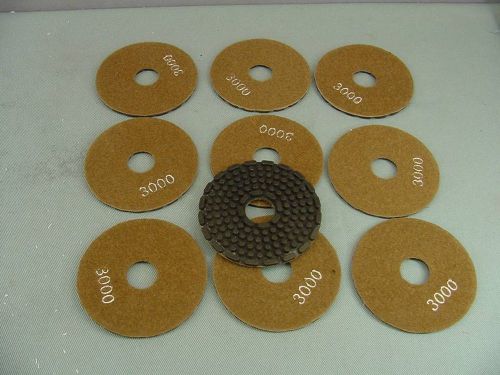 4” Wet #3000 Diamond Polishing Disc/Pads – 10 Pieces (#63X10)