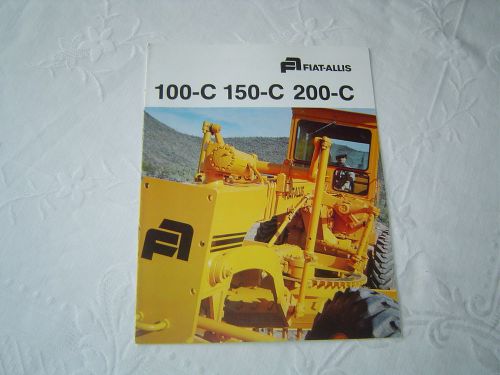 Fiat Allis 100-C 150-C 200-C  motor grader brochure