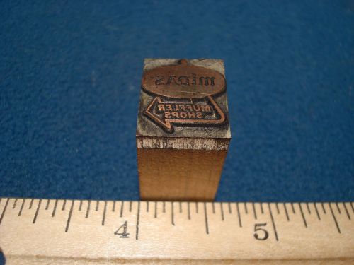 Midas Muffer Shop Company Logo Printers Block Letter Press