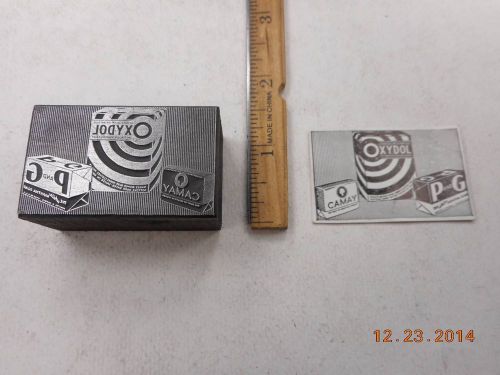 Letterpress Printing Printers Block, Procter &amp; Gamble Soaps, Oxydol, Camay