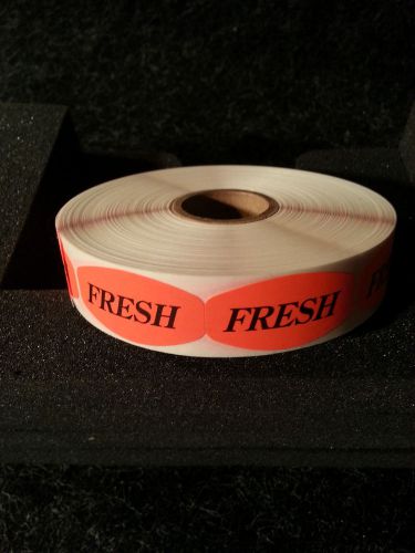 1.5&#034; x .75&#034; fresh labels 1000 ea per roll 1m/rl free shipping stickers for sale