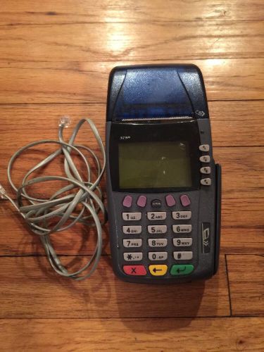 Verifone Omni 3750 Credit Card Machine Terminal W/printer