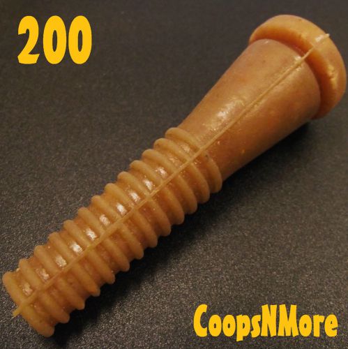 200 LARGE RITE FARM CHICKEN PLUCKER PICKER FINGERS FOR DUCK GOOSE TURKEY RUBBER