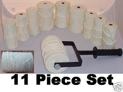 Concrete cement landscape curbing machine 11 roller set for sale