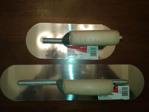 Goldblatt pool trowels 1-10&#034; and 1-16&#034; new!!!!!! for sale