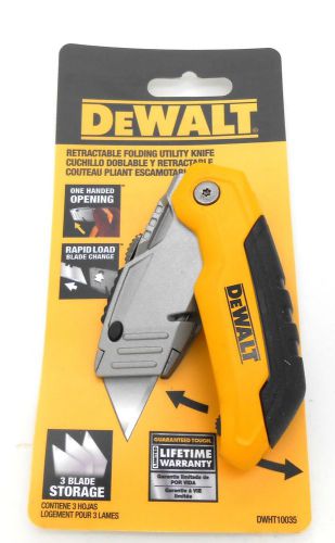 NEW DEWALT RETRACTABLE FOLDING UTILITY KNIFE