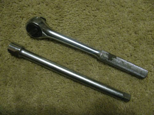Kal tools 1/2 drive ratchet &amp; 9 inch extension 2 piece lot for sale