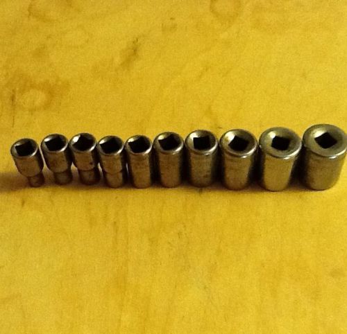 Metric socket set 4 through 13 - craftsman 1/4 inch drive