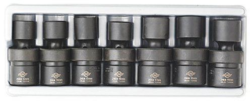 Sunex 2655 7 Piece 1/2&#034; Drive Universal Metric Impact Socket Set