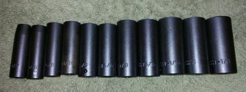 PROTO 11-Piece Deep Impact Socket Set