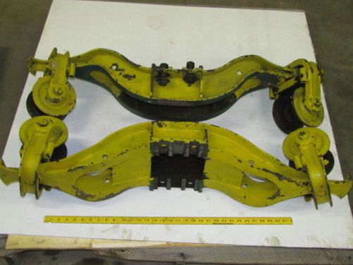 3k8847 under hung bridge crane hoist trolley assy kit fits 3-3 1/4&#034; flange 2 pc. for sale