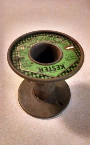 KESTER VINTAGE SOLDER ROLL METAL SPOOL (RARE ) spool only