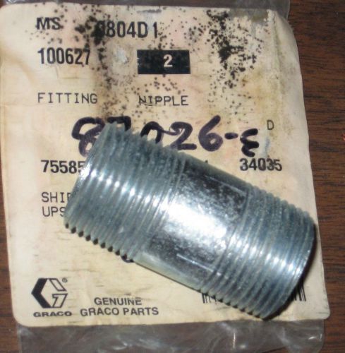 Graco Nipple Fitting 100627 100-627 3/4 npt 2 Inch Length