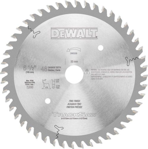 6 1/2 X 48 Ultra Fine Finishing Tracksaw Blade Large Carbide Dw5258