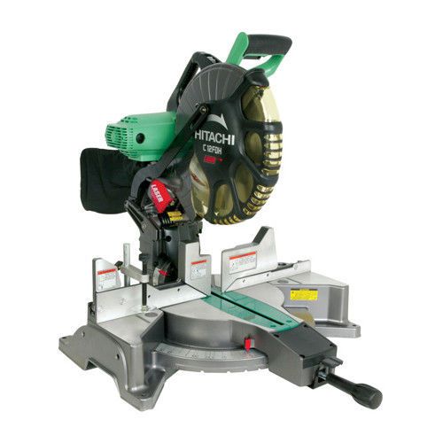 Hitachi 15 Amp Dual Bevel Miter Saw with Laser Marker