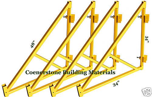 A set of 4 scaffold tower safety supporting outriggers for sale