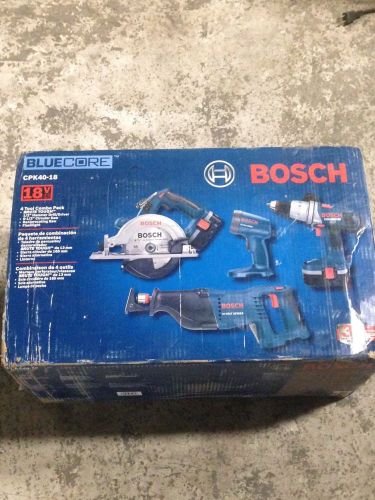 BOSCH CPK40-18 18V NI-CAD CORDLESS 4-TOOL COMBO KIT