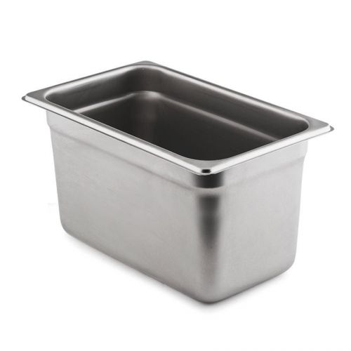 Winco (STP-404) 1/4TH SIZE FOOD PAN 4&#034; DEEP STAINLESS STEEL 22 GAUGE, HOTEL