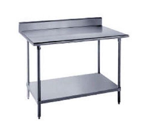 Advance Tabco KLAG-246-X 24&#034; x 72&#034; Stainless Worktable w/ 5&#034; Backsplash