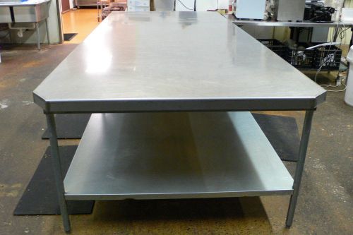 John boos 5&#039;x12&#039; maple block bakers table with custom stainless steel top for sale