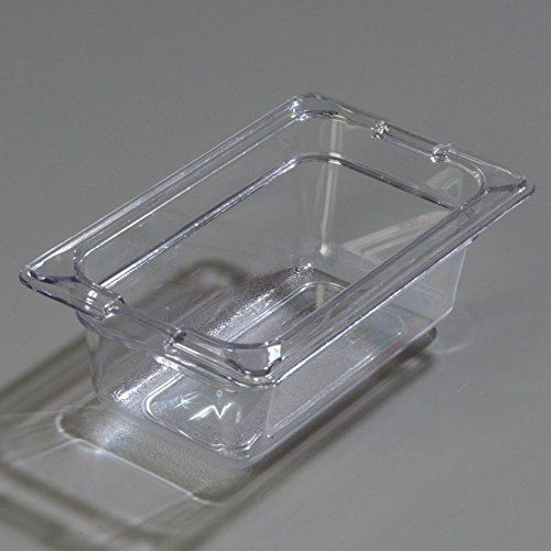 Carlisle 1032007 Top Notch Clear 1/9-Size 2-1/2&#034; Deep Food Pan