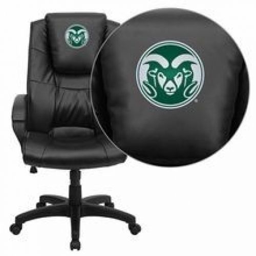 Flash furniture go-5301bspec-bk-lea-40011-emb-gg colorado state university rams for sale