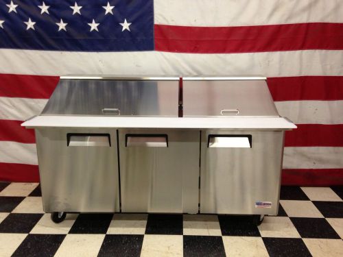 NEW MEGA TOP 72&#034; 3 DOOR SANDWICH PREP UNIT SALAD PREP TABLE SUB PIZZA 72 MEGATOP