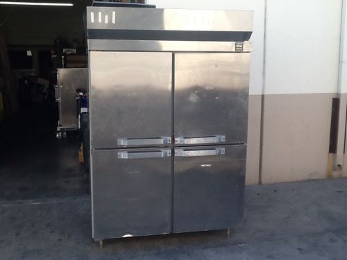 HOBART CQF2 FREEZER, USED, 4 SPLIT DOORS, WORKS PERFECT, NR!!!