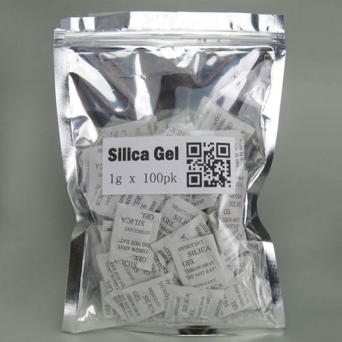 1g*100 Silica Gel Desiccant Moisture Absorber Dehumidifier Reusable Non-toxic