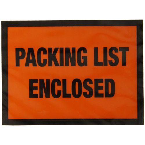 Packing List Envelopes With Orange Face 4-1/2 in. x 5-1/2 in. 1000/Order