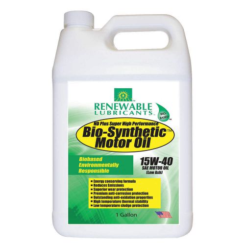 Engine Oil, Bio-Synthetic, 1 Gal., 15W40 85353