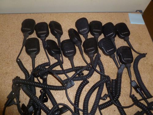 Lot of 14 Motorola NMN6225B Saber Two Way Radio Remote Microphone b