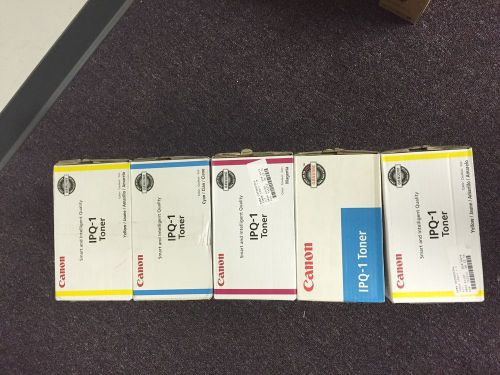 Lot Of 5 Genuine Canon IPQ-1 Toner  / imagePRESS C1 / Yellow Magenta Cyan