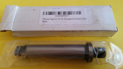 1 Morse Taper to 1/2&#034;-20 Threaded Drill Chuck Arbor, 0119013