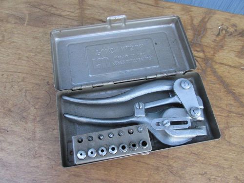 Roper - whitney no 5 jr hand held hole metal punch kit set with metal case lqqk! for sale