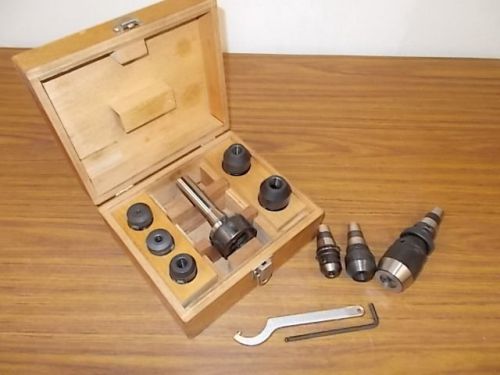 Nikken HR8-T30 Master Holder (R-8) and Nikken Tool Holder Set Plus Drill Chuck