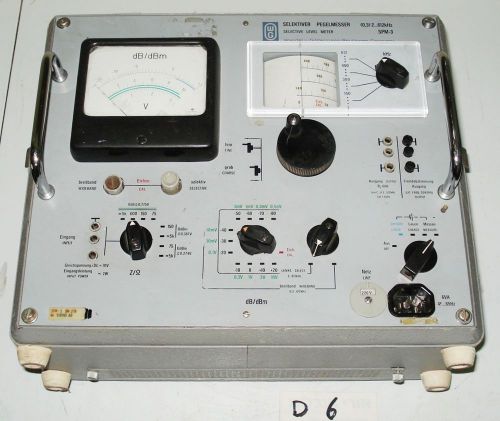 Wandel &amp; Goltermann SPM-3 Selective Level Meter