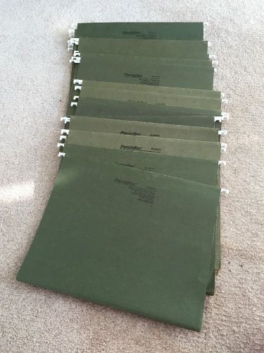 Lot Of 20 Hanging File Folders Letter Size 8.5&#034; x 11&#034; 1/5 Tab Cut Pendaflex