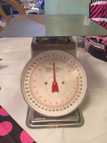 Flat Plate Scale Coated Metal, 44lb/20kg Capacity