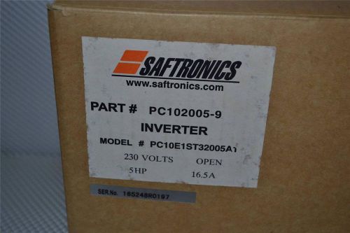 ONE NEW SAFTRONICS MINI-VECTOR AC DRIVE / INVERTER PC102005-9 PC10E1ST32005A1