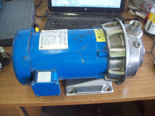 GOULDS PUMP SS 1X1-1/4-6 IMP DIA 5-3/4 1ST1G500 / MOTOR HP 2 RPM 3450 FR 56J